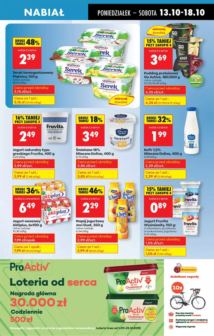 Gazetka promocyjna Biedronka - Od Poniedziałku - ważna 13.10 do 18.10.2025 - strona 39 - produkty: Aktiplus, Gry, Jogurt, Jogurt naturalny, Kefir, Napój, Napój jogurtowy, Piątnica, Pudding, Ser, Serek, Serek homogenizowany
