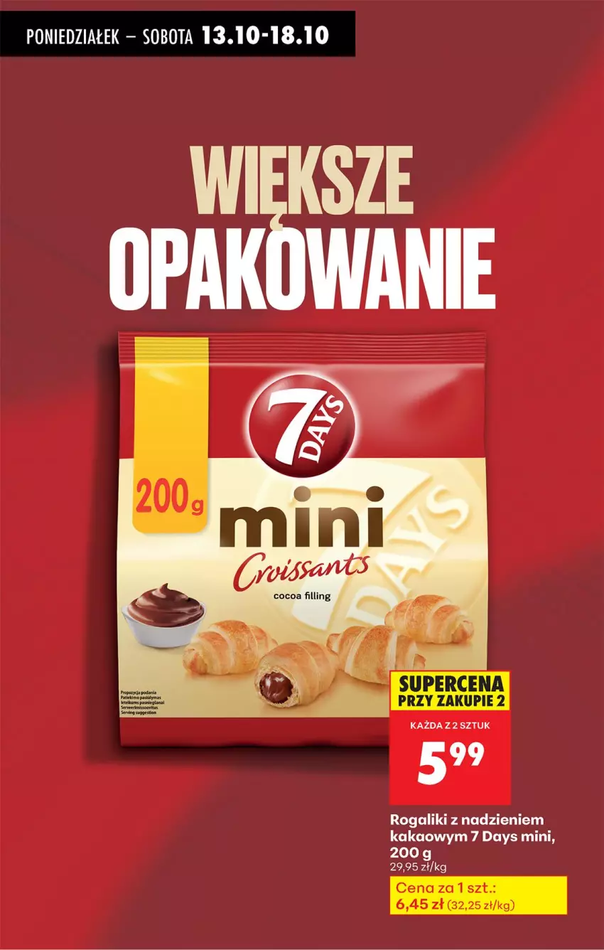 Gazetka promocyjna Biedronka - Od Poniedziałku - ważna 13.10 do 18.10.2025 - strona 78 - produkty: 7 Days, Kakao, Koc, Rogal