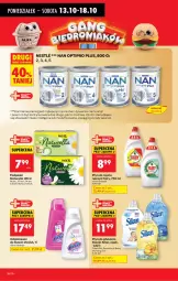 Gazetka promocyjna Biedronka - Od Poniedziałku - Gazetka - ważna od 18.10 do 18.10.2025 - strona 44 - produkty: Naturell, Por, O nas, NAN Optipro, Odplamiacz, Silan, Płyn do płukania, Podpaski, Fairy, Płyn do mycia, Vanish, Naturella, Mleko, Fa