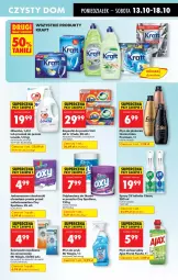 Gazetka promocyjna Biedronka - Od Poniedziałku - Gazetka - ważna od 18.10 do 18.10.2025 - strona 71 - produkty: Cif, Ajax, Lovela, Proszek do prania, Odplamiacz, Vizir, Mleczko, Płyn do płukania, Chusteczki, Flora, Kapsułki do prania, Płyn do szyb, Fa