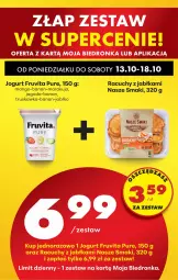 Gazetka promocyjna Biedronka - Od Poniedziałku - Gazetka - ważna od 18.10 do 18.10.2025 - strona 87 - produkty: Pur, Jogurt, Mango, Jabłka