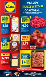 Gazetka promocyjna Lidl - GAZETKA - Gazetka - ważna od 23.04 do 23.04.2025 - strona 1 - produkty: Mięso mielone, Mięso mielone z łopatki wieprzowej, Ser, Gra, Kawa, Pilos, Maliny, Gouda, Mięso, Jabłka, Mleko