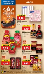 Gazetka promocyjna Lidl - GAZETKA - Gazetka - ważna od 23.04 do 23.04.2025 - strona 24 - produkty: Ketchup, Prymat, Sos, Ser, Mus, Hamburger, Serwetki, Przyprawy, Sezam, Burger, Kotlin, Flora, Grill, Musztarda, LG