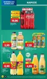 Gazetka promocyjna Lidl - GAZETKA - Gazetka - ważna od 23.04 do 23.04.2025 - strona 38 - produkty: Sok, Lemoniada, Coca-Cola, Napoje, Schweppes, Napój gazowany, Oshee, Kubuś, Arbuz, Woda, Gres, Mango, Napój
