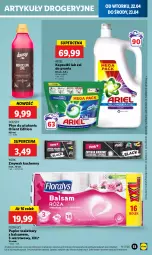 Gazetka promocyjna Lidl - GAZETKA - Gazetka - ważna od 23.04 do 23.04.2025 - strona 57 - produkty: Papier, Papier toaletowy, Płyn do płukania, Flora, Ariel