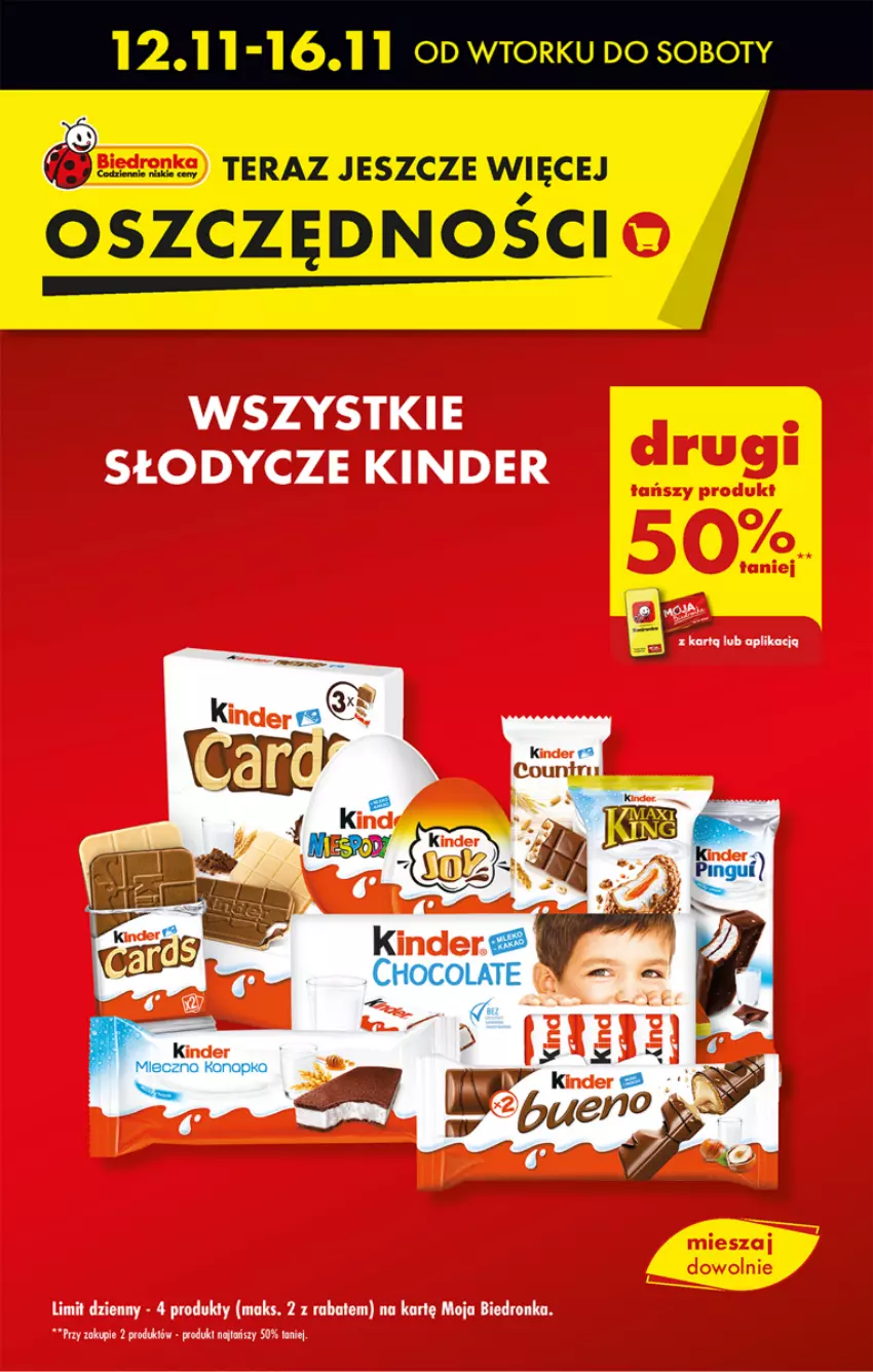 Gazetka promocyjna Biedronka - Od Poniedziałku - ważna 12.11 do 16.11.2024 - strona 13 - produkty: Kinder, Tera