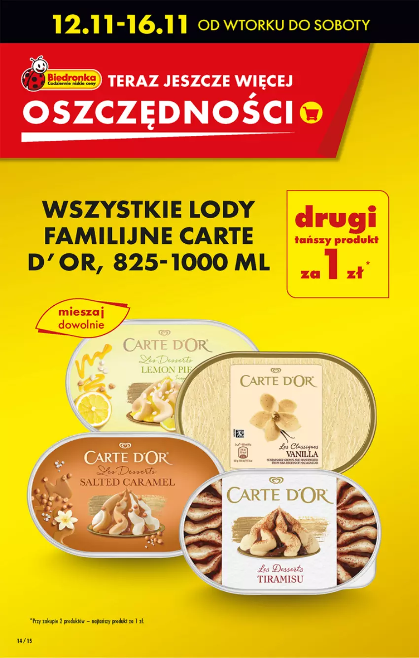 Gazetka promocyjna Biedronka - Od Poniedziałku - ważna 12.11 do 16.11.2024 - strona 16 - produkty: Fa, Lody, Tera