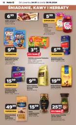 Gazetka promocyjna Netto - Netto Gazetka Food 43/24B - Gazetka - ważna od 30.10 do 30.10.2024 - strona 12 - produkty: Tchibo, Lubella, Kawa rozpuszczalna, Por, Kawa ziarnista, Bell, Brit, Kawa mielona, Kawa, Herbata czarna, Dżem, Wafle, Velvet, Prima, Jacobs Velvet, Teekanne, Tchibo Family, Danio, Mocca Fix Gold, Bella, Jacobs, Woseba, Herbata, Herbata owocowa, Mleko, Fa