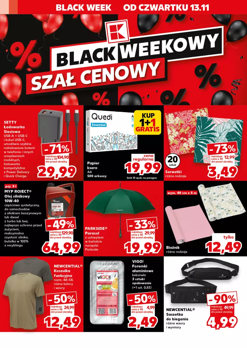 Gazetka promocyjna Kaufland - Kaufland - ważna 13.11 do 19.11.2025 - strona 12 - produkty: Fa, Foremki, Kabel USB, Lack, Olej, Olej silnikowy, Parasol, Parkside, Ser, Serwetki, Telefon, Warka