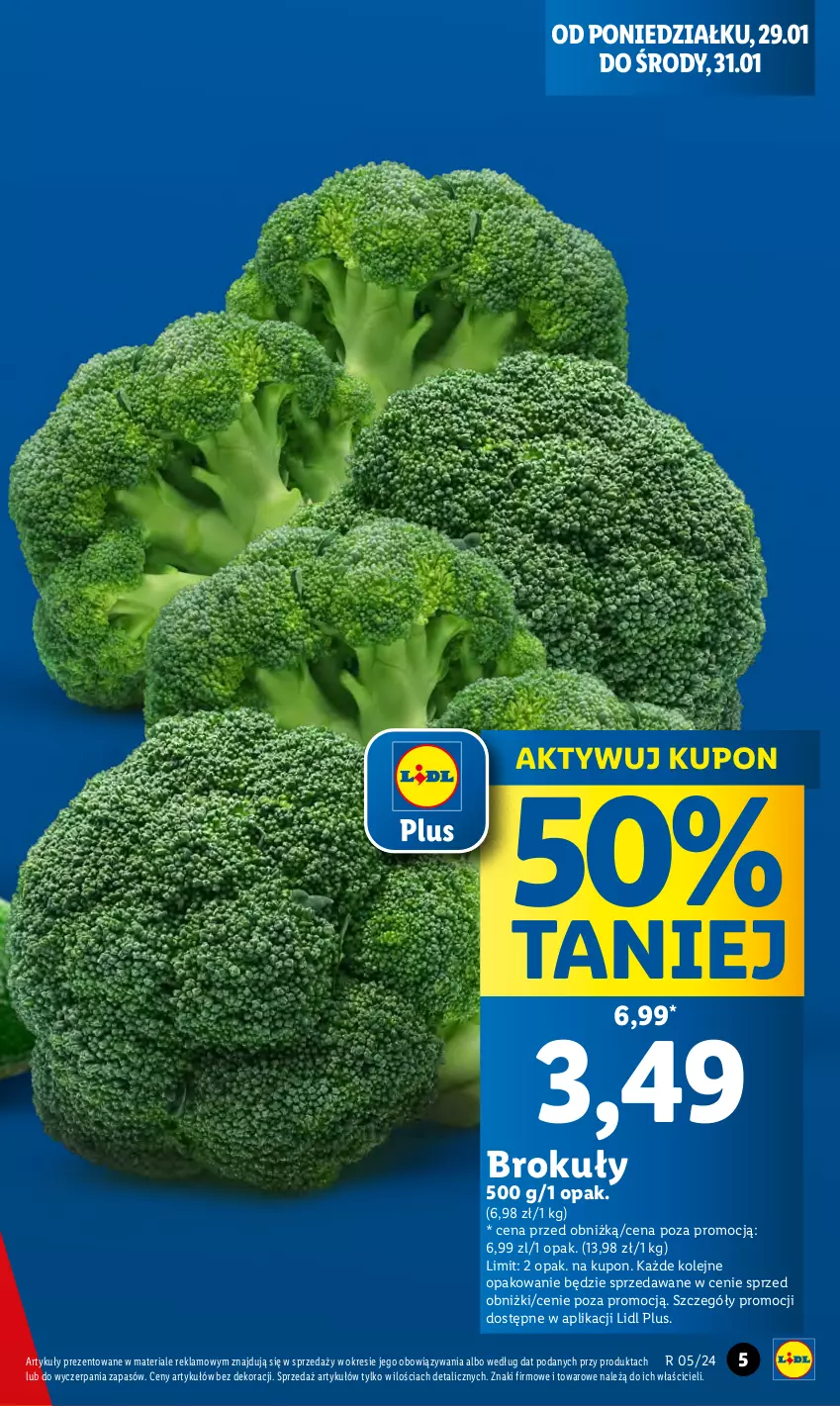 Gazetka promocyjna Lidl - GAZETKA - ważna 29.01 do 31.01.2024 - strona 9 - produkty: Brokuły, Olej