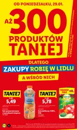 Gazetka promocyjna Lidl - GAZETKA - Gazetka - ważna od 31.01 do 31.01.2024 - strona 4 - produkty: Sok pomarańczowy, Sok, Kawa, Sok jabłkowy