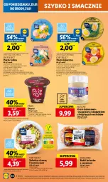 Gazetka promocyjna Lidl - GAZETKA - Gazetka - ważna od 31.01 do 31.01.2024 - strona 54 - produkty: Sałatka, Hummus, Sos, Ser, Mus, Beko, Wazon, Sałat, Sezam, Czekolada, Tuńczyk, Deser, Olej, Kokos