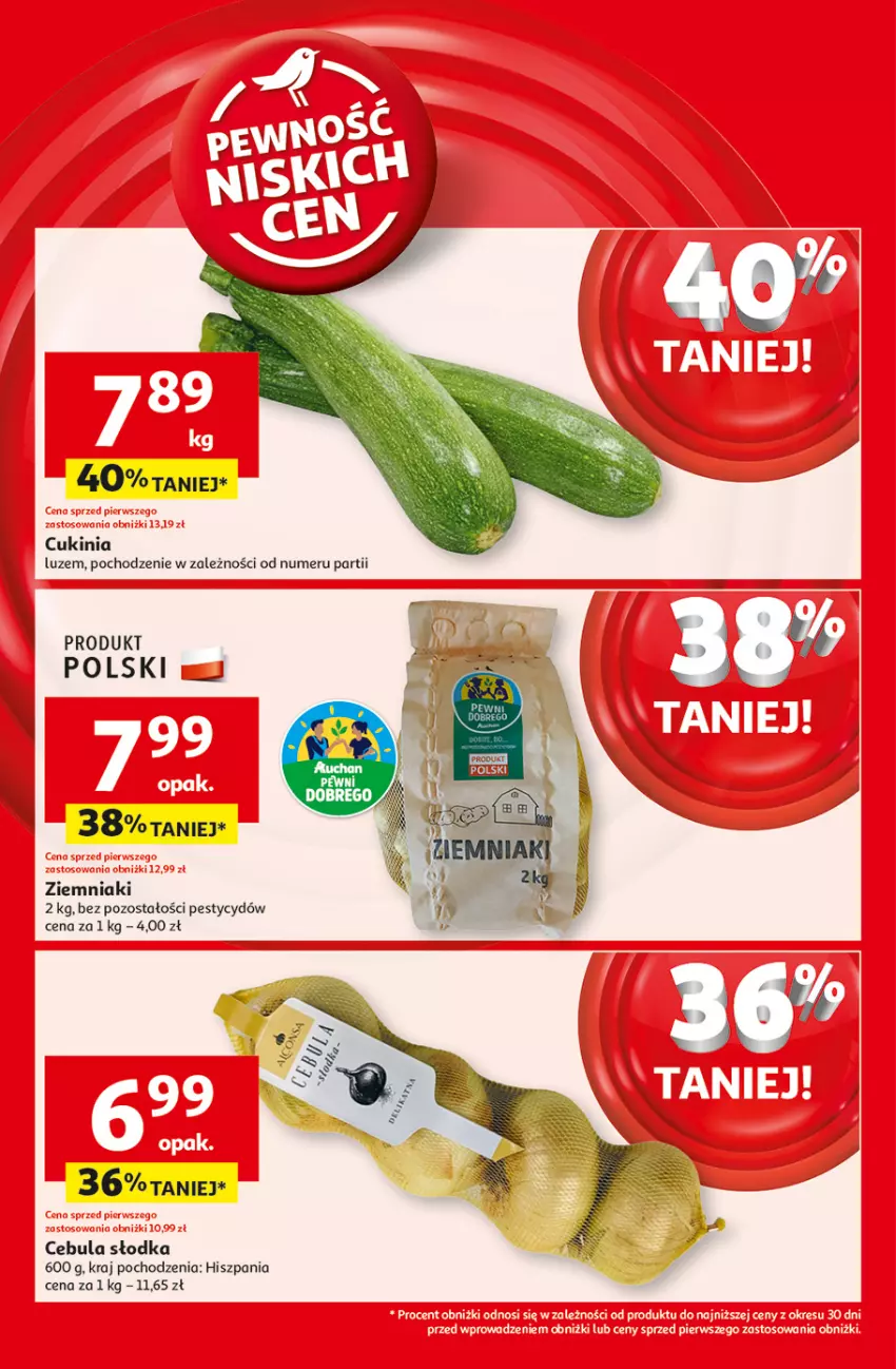 Gazetka promocyjna Auchan - z MAŁĄ CENKĄ dźwigniesz więcej! Supermarket - ważna 06.02 do 12.02.2025 - strona 6 - produkty: Cebula, Ziemniaki