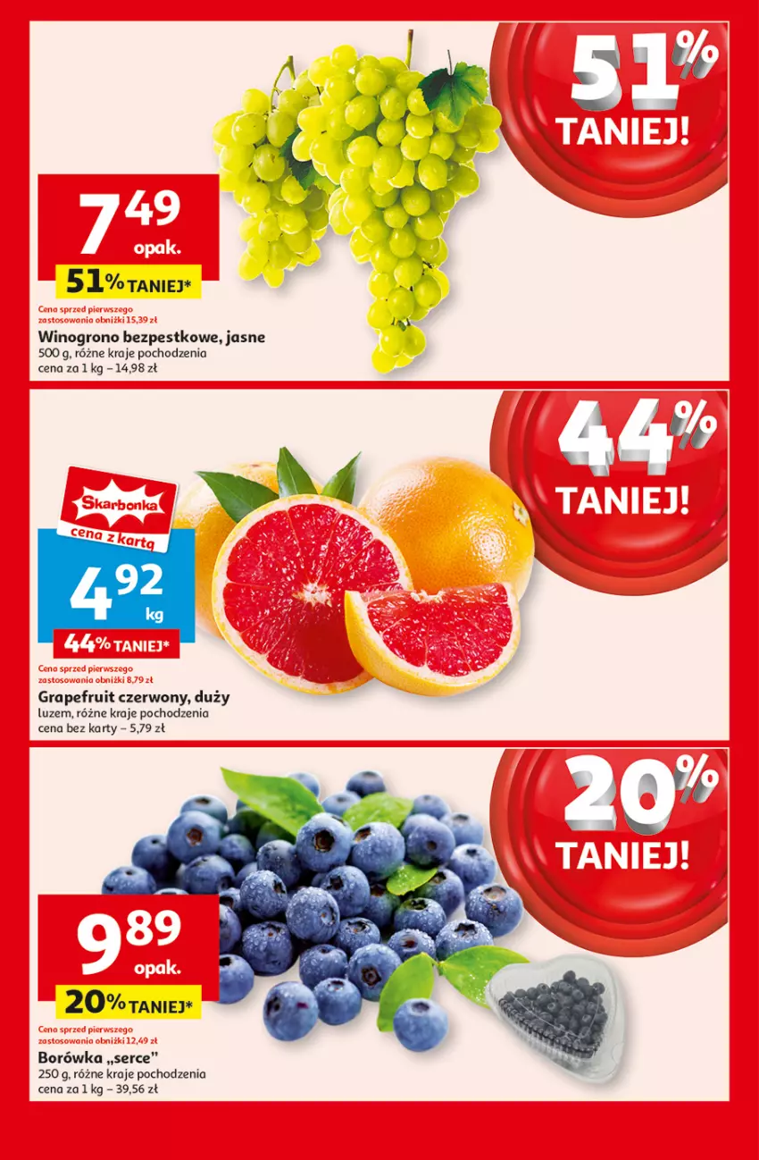 Gazetka promocyjna Auchan - z MAŁĄ CENKĄ dźwigniesz więcej! Supermarket - ważna 06.02 do 12.02.2025 - strona 7 - produkty: Borówka, Gra, Ser, Wino