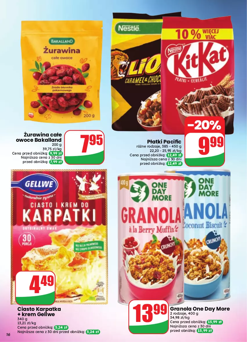 Gazetka promocyjna Dino - Gazetka 35 / 2026 - ważna 26.08 do 01.09.2026 - strona 16 - produkty: Bakalland, Cif, Gra, Granola, Karp, Owoce