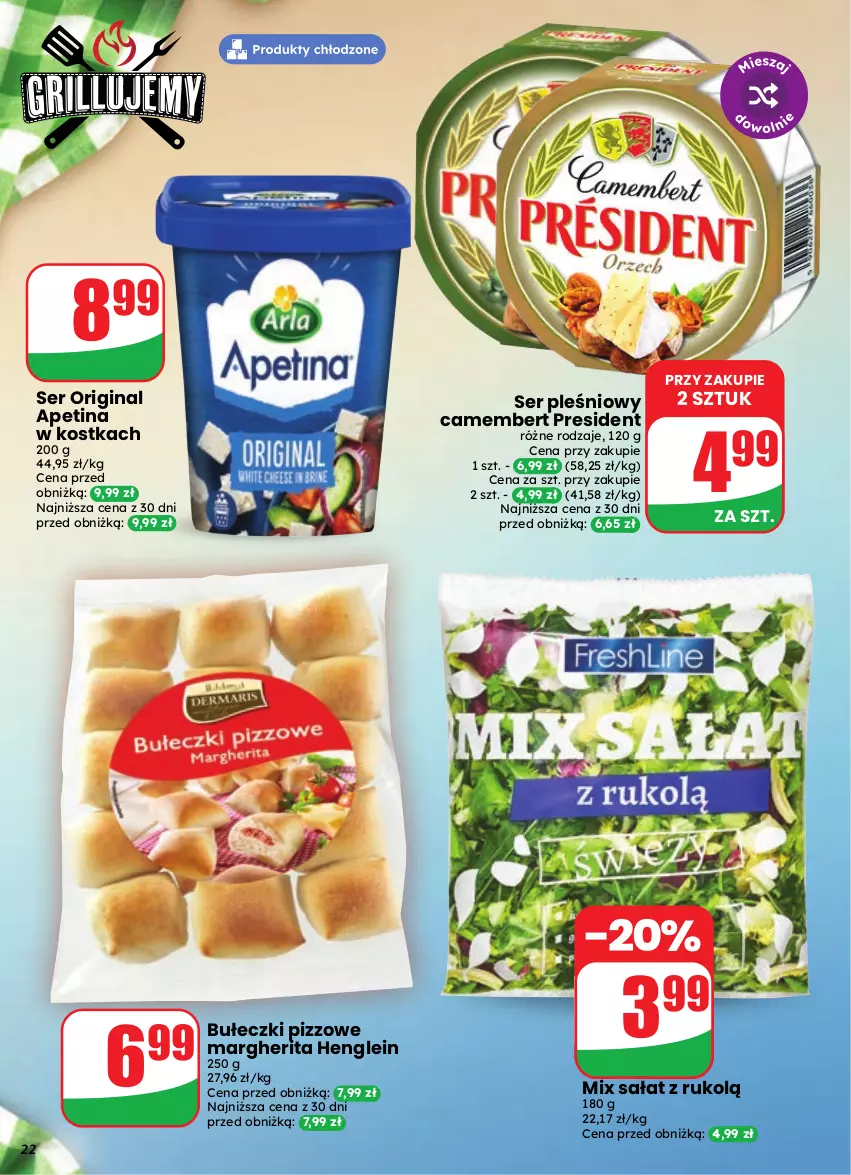 Gazetka promocyjna Dino - Gazetka 35 / 2026 - ważna 26.08 do 01.09.2026 - strona 22 - produkty: Bułeczki, Camembert, Gin, Sałat, Ser, Ser pleśniowy
