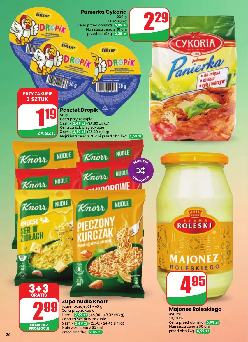 Gazetka promocyjna Dino - Gazetka 35 / 2026 - ważna 26.08 do 01.09.2026 - strona 26 - produkty: Gra, Knorr, Majonez, Pasztet, Zupa