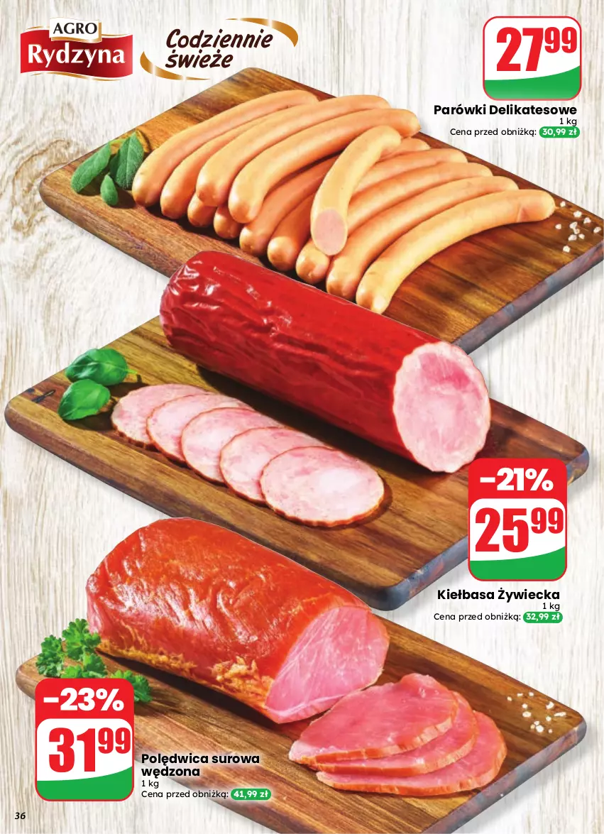 Gazetka promocyjna Dino - Gazetka 35 / 2026 - ważna 26.08 do 01.09.2026 - strona 36 - produkty: Kiełbasa, Parówki, Polędwica