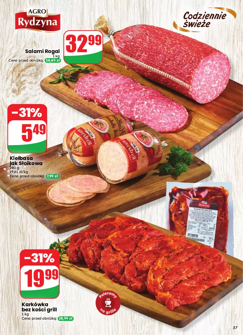 Gazetka promocyjna Dino - Gazetka 35 / 2026 - ważna 26.08 do 01.09.2026 - strona 37 - produkty: Grill, Kiełbasa, Rogal, Salami
