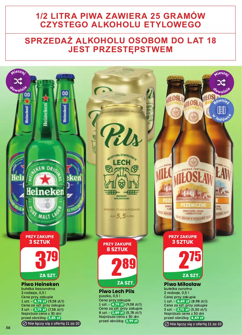 Gazetka promocyjna Dino - Gazetka 35 / 2026 - ważna 26.08 do 01.09.2026 - strona 56 - produkty: Gra, Heineken, Piwa, Piwo