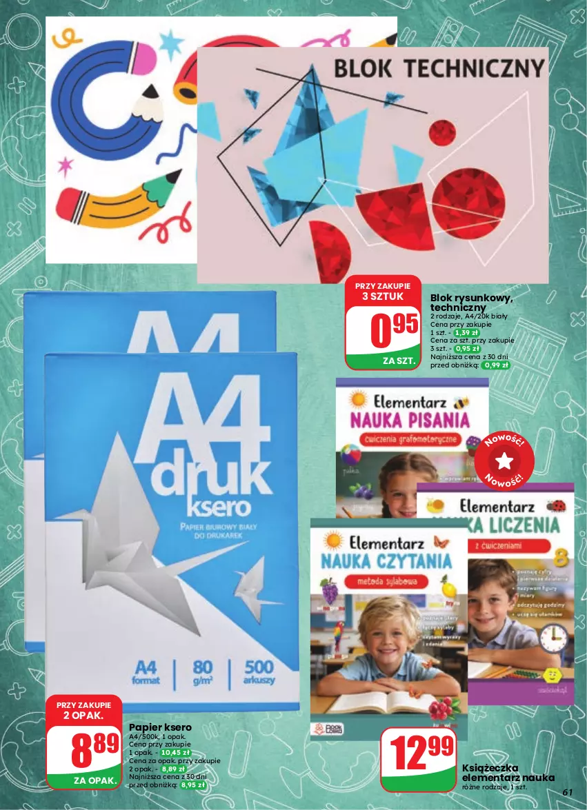 Gazetka promocyjna Dino - Gazetka 35 / 2026 - ważna 26.08 do 01.09.2026 - strona 61 - produkty: Papier, Ser
