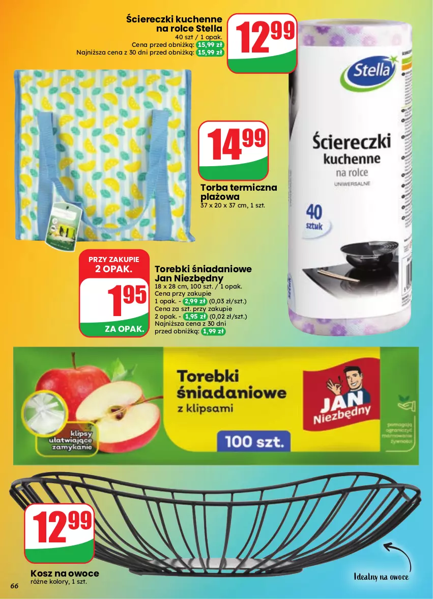 Gazetka promocyjna Dino - Gazetka 35 / 2026 - ważna 26.08 do 01.09.2026 - strona 66 - produkty: Danio, Jan Niezbędny, Kosz, Owoce, Torba