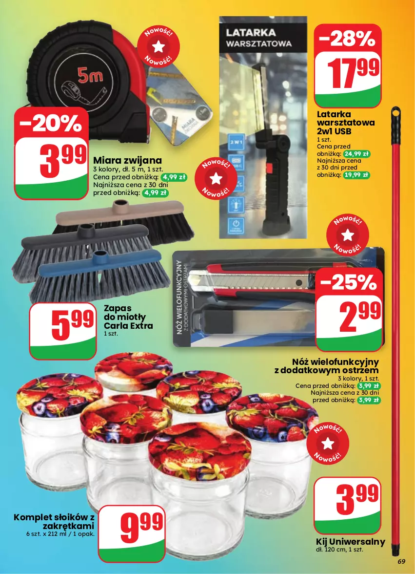 Gazetka promocyjna Dino - Gazetka 35 / 2026 - ważna 26.08 do 01.09.2026 - strona 69 - produkty: Latarka, Tarka