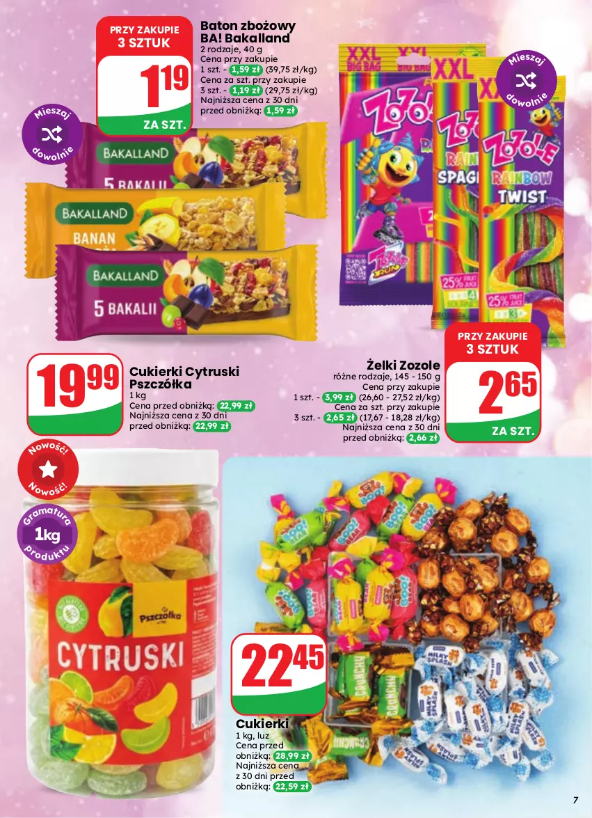 Gazetka promocyjna Dino - Gazetka 35 / 2026 - ważna 26.08 do 01.09.2026 - strona 7 - produkty: Ba!, Bakalland, Baton, Cukier, Cukierki