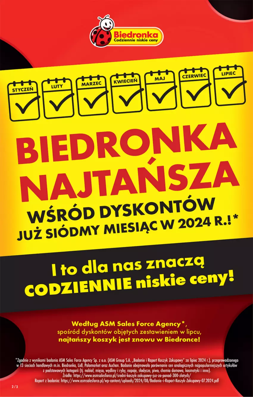 Gazetka promocyjna Biedronka - Od poniedzialku - ważna 26.08 do 31.08.2024 - strona 2 - produkty: Kosz, Mięso, Napoje, Piec, Piwo, Por