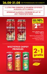 Gazetka promocyjna Biedronka - Od poniedzialku - Gazetka - ważna od 31.08 do 31.08.2024 - strona 13 - produkty: Piwa, Piwo, Gra, Chipsy, Warka, Pringles