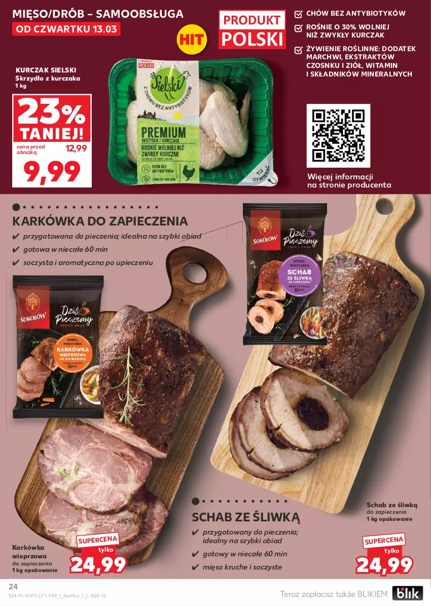 Gazetka promocyjna Kaufland - Gazetka tygodnia - ważna 13.03 do 19.03.2025 - strona 24 - produkty: Drób, Karkówka wieprzowa, Kurczak, Mięso, Piec, Tera