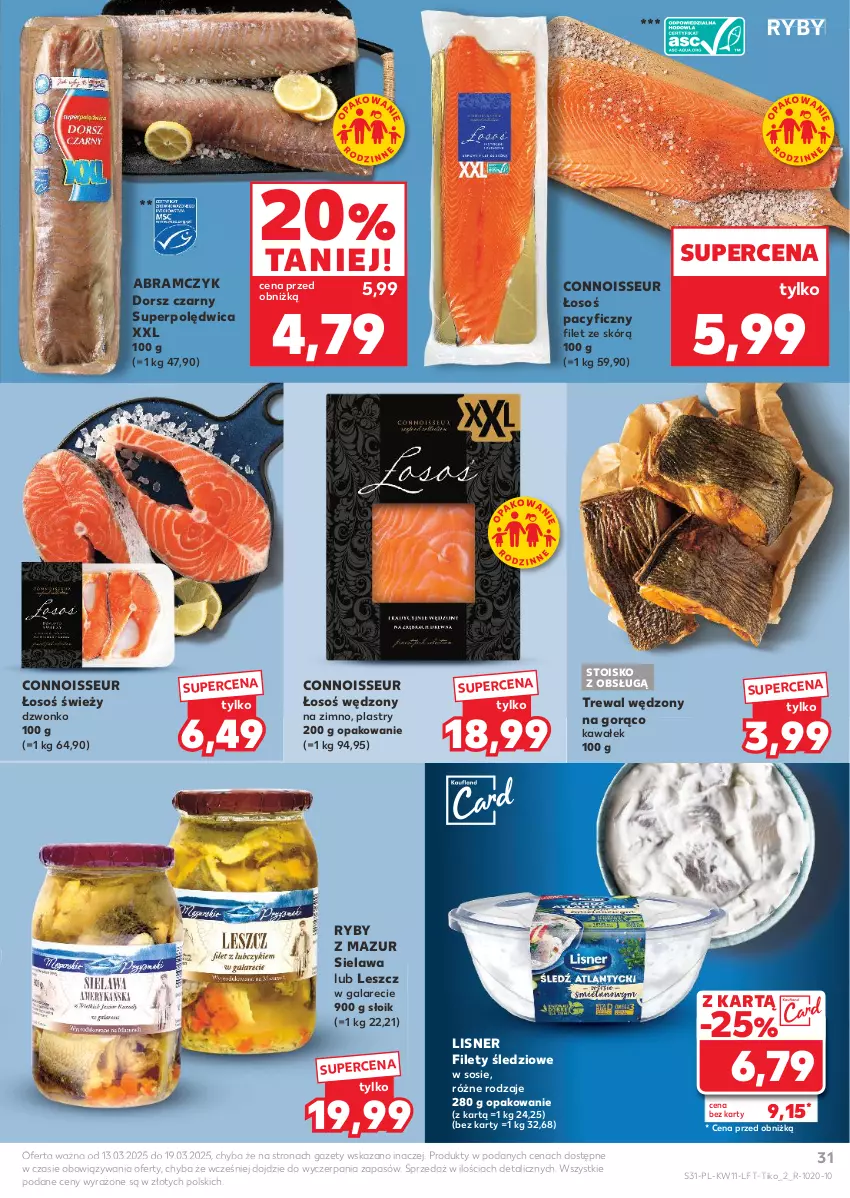 Gazetka promocyjna Kaufland - Gazetka tygodnia - ważna 13.03 do 19.03.2025 - strona 31 - produkty: Dorsz, Gala, Kawa, Lisner, Polędwica, Sos, Wałek