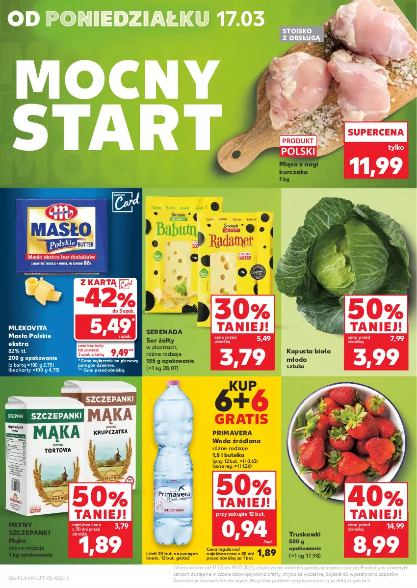 Gazetka promocyjna Kaufland - Gazetka tygodnia - ważna 13.03 do 19.03.2025 - strona 56 - produkty: Gra, Kurczak, LANA, Mąka, Masło, Mięso, Mleko, Mlekovita, Prima, Primavera, Ser, Truskawki, Woda