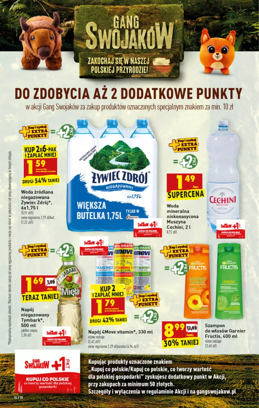 Gazetka promocyjna Biedronka - W tym tygodniu - ważna 06.09 do 11.09.2021 - strona 14 - produkty: Fructis, Garnier, Jabłka, Mięta, Mus, Napój, Szampon, Szyna, Tera, Tymbark