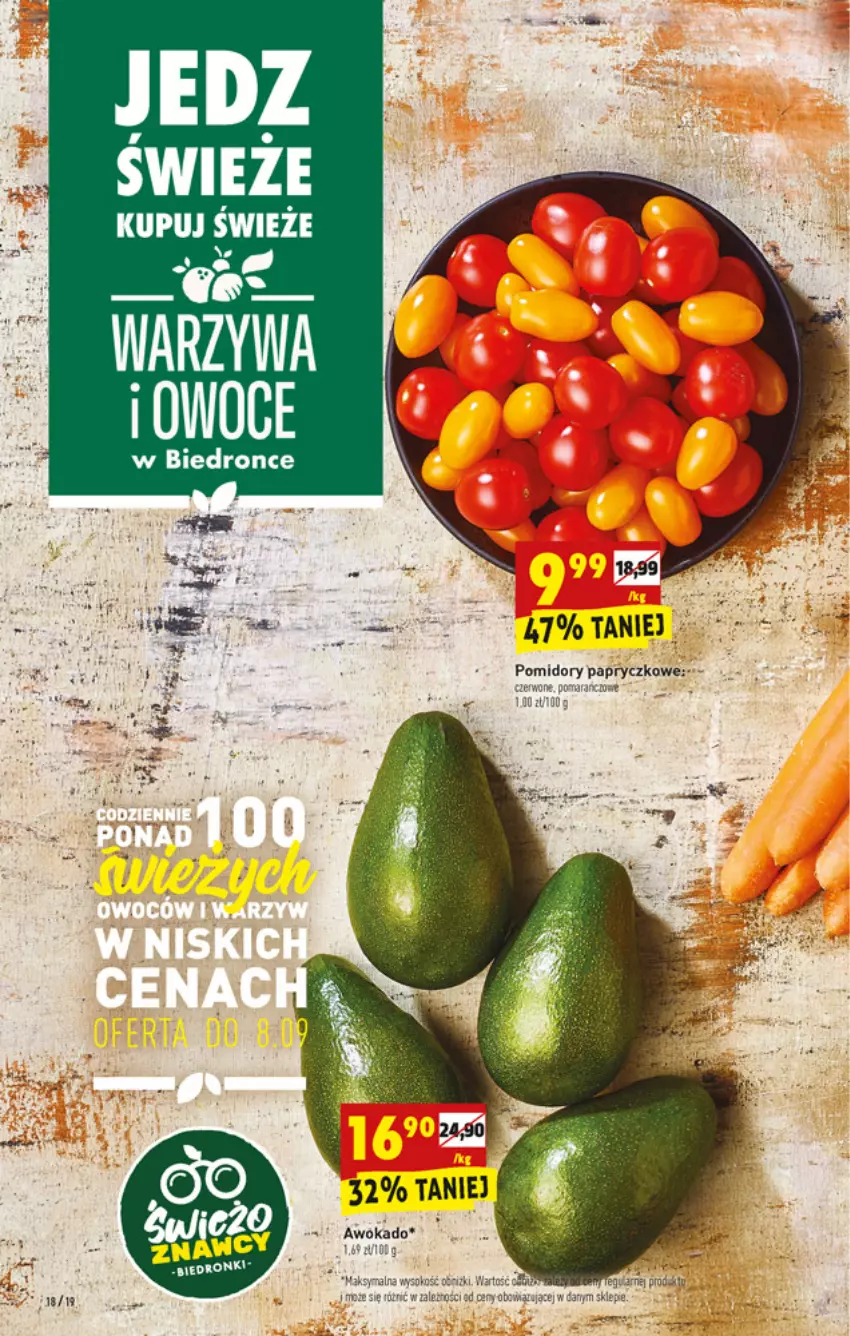 Gazetka promocyjna Biedronka - W tym tygodniu - ważna 06.09 do 11.09.2021 - strona 18 - produkty: Owoce, Pomidory