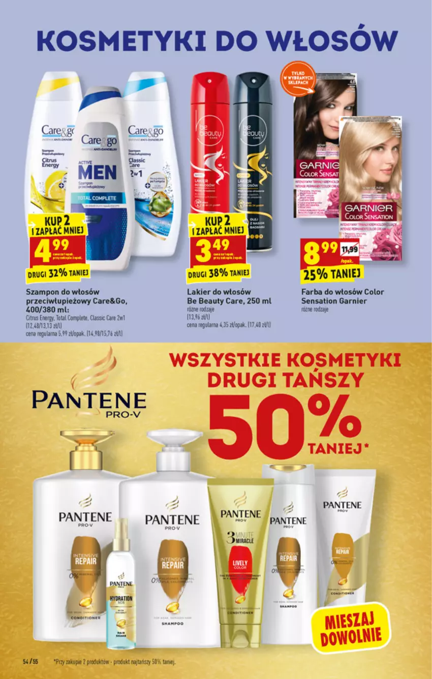 Gazetka promocyjna Biedronka - W tym tygodniu - ważna 06.09 do 11.09.2021 - strona 54 - produkty: Be Be, Fa, Farba do włosów, Gala, Garnier, Lakier, Lakier do włosów, Pantene, Sati, Szampon