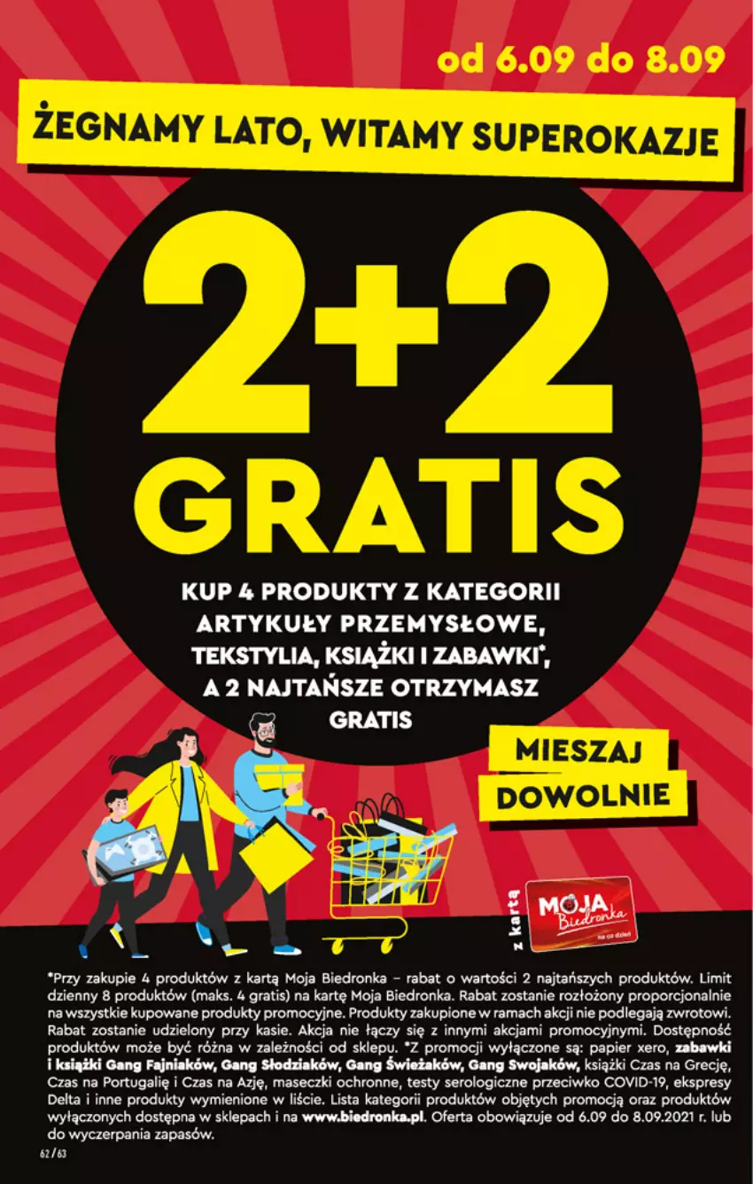 Gazetka promocyjna Biedronka - W tym tygodniu - ważna 06.09 do 11.09.2021 - strona 62 - produkty: Fa, Gra, Papier, Por, Rama, Ser