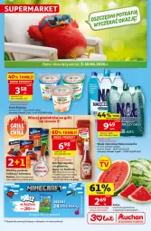 Gazetka promocyjna Auchan - 30 Lat Supermarket - Gazetka - ważna od 10.06 do 10.06.2026 - strona 1 - produkty: Ketchup, Nałęczowianka, Krakus, Ser, Gra, Piątnica, Parówki, Serek, Woda mineralna, Kabanos, Arbuz, Woda, Grill, HP