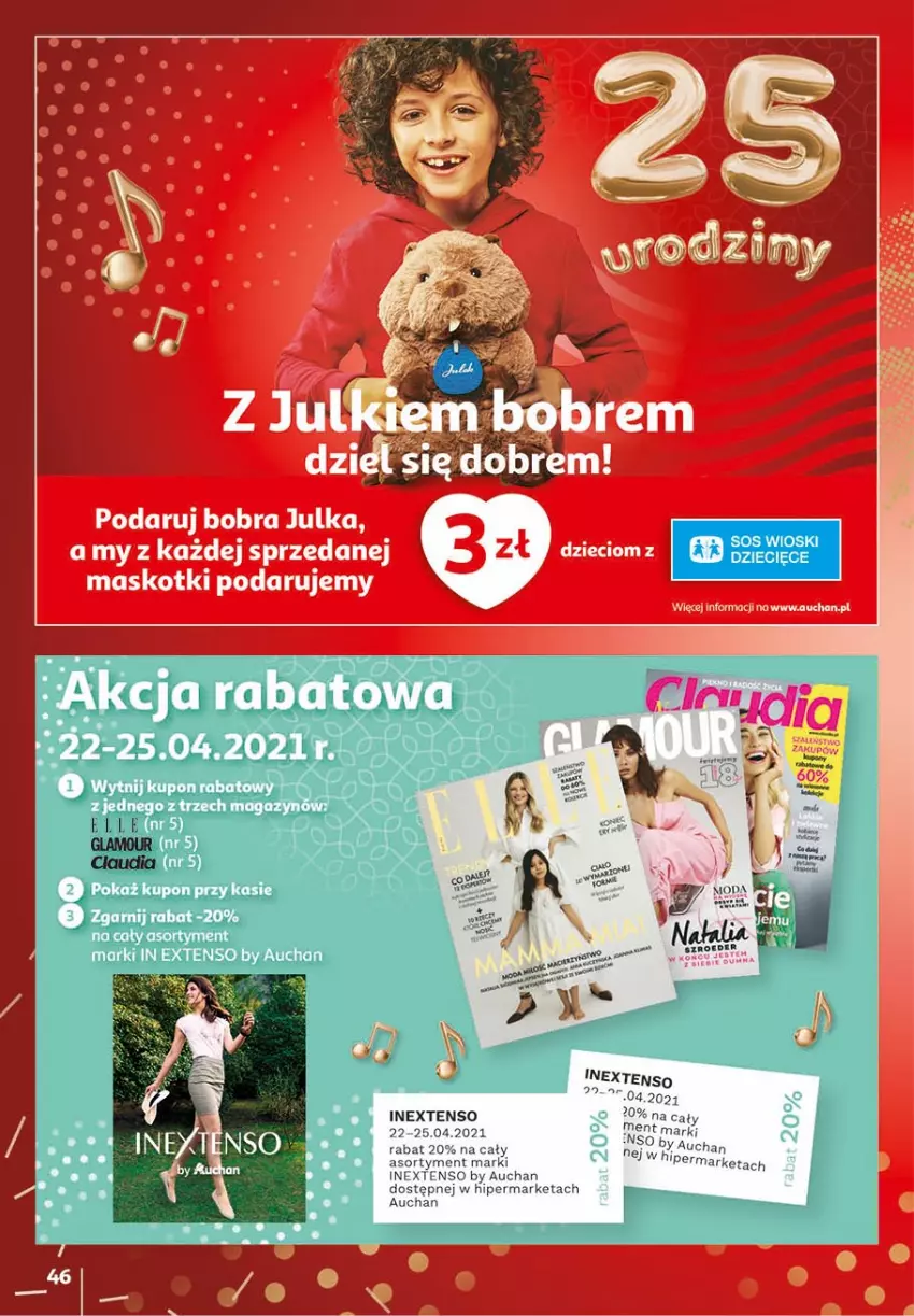 Gazetka promocyjna Auchan - 25 urodziny #1 Hipermarkety - ważna 22.04 do 28.04.2021 - strona 46 - produkty: Dzieci, Sos