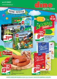 Gazetka promocyjna Dino - Gazetka - Gazetka - ważna od 01.06 do 01.06.2021 - strona 1 - produkty: Kaktus, Lody, LEGO, Mleczko, Ptasie mleczko, Klocki, Kiełbasa, Kiełbasa śląska