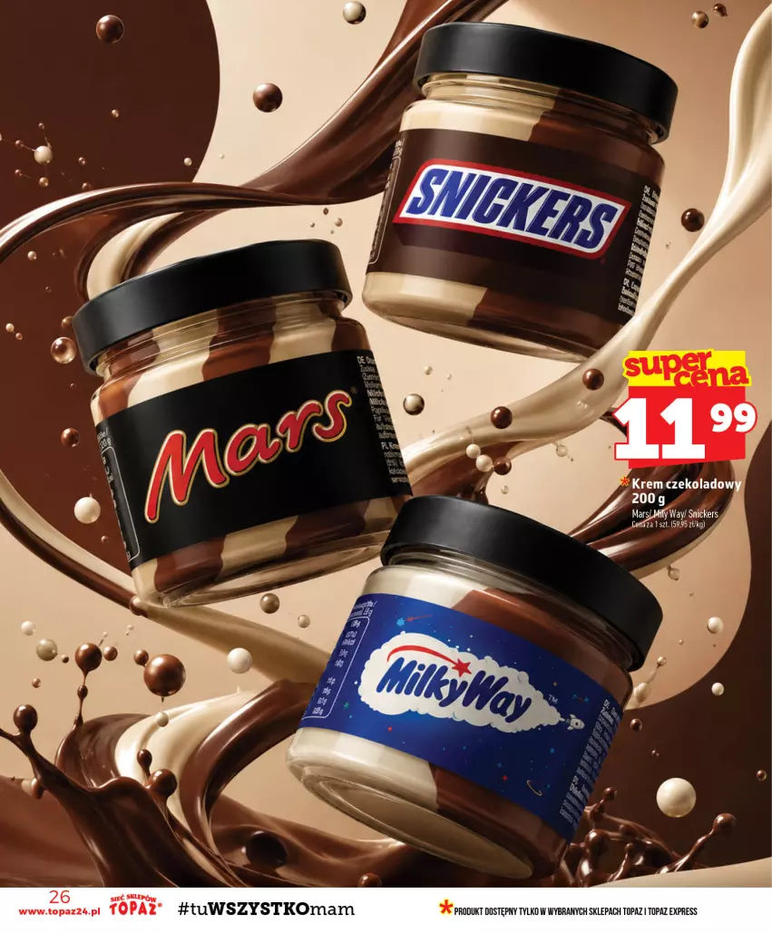 Gazetka promocyjna Topaz - Gazetka - ważna 06.08 do 12.08.2026 - strona 26 - produkty: Mars, Top