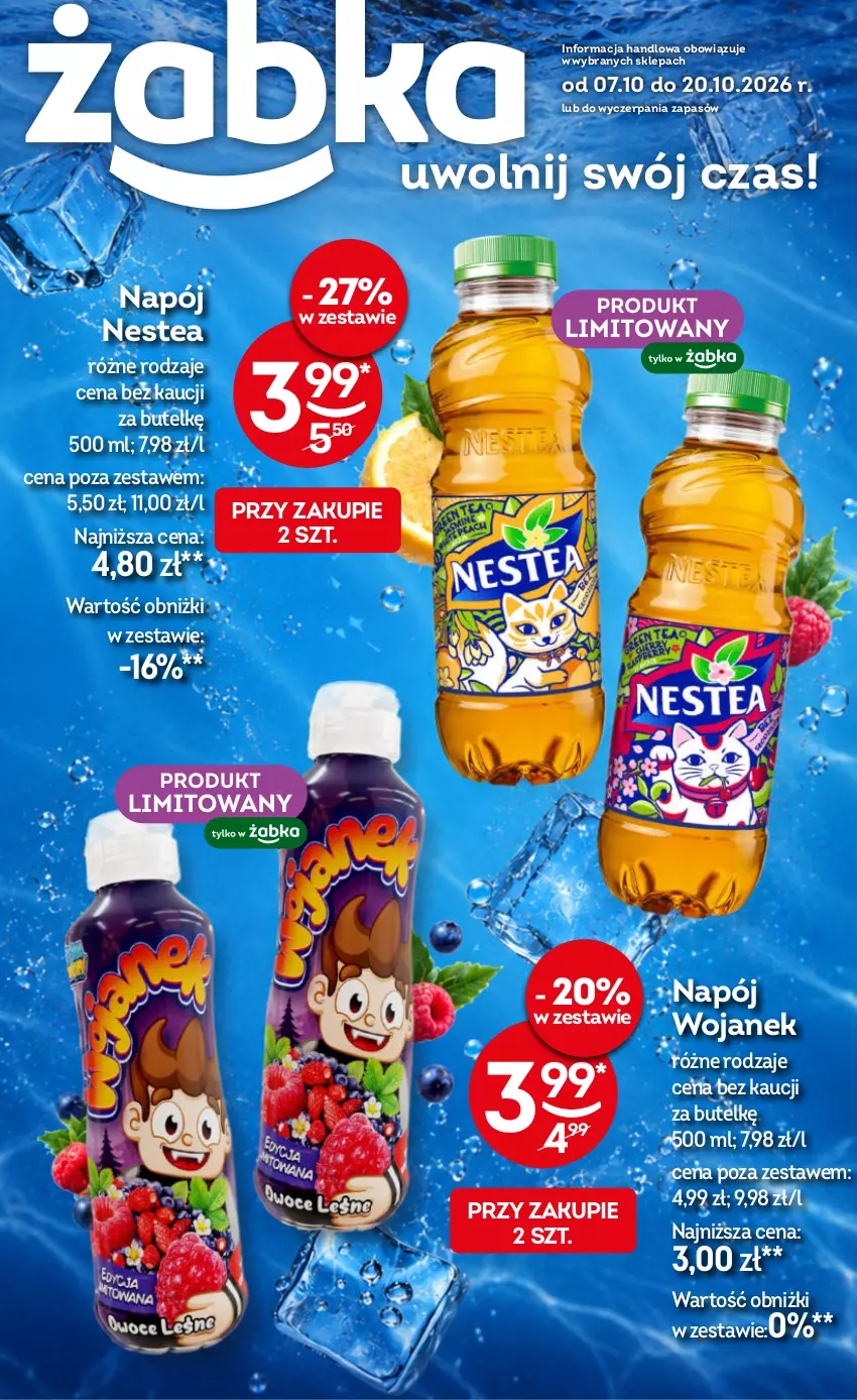 Gazetka promocyjna Żabka - gazetka-promocyjna-41-42-2026 - ważna 07.10 do 20.10.2026 - strona 1 - produkty: Napój, Nestea