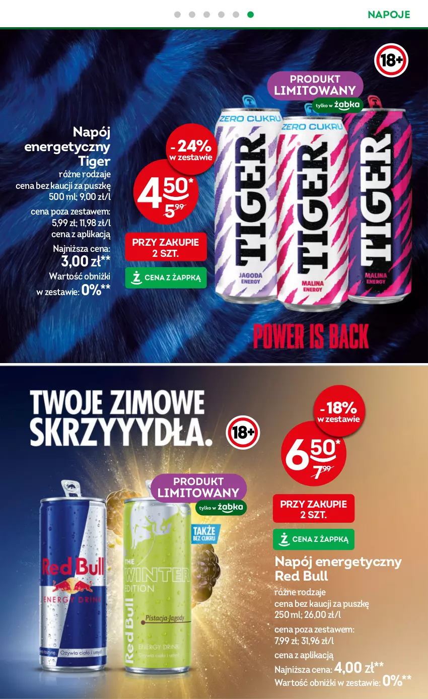 Gazetka promocyjna Żabka - gazetka-promocyjna-41-42-2026 - ważna 07.10 do 20.10.2026 - strona 25 - produkty: Napój, Napój energetyczny, Napoje, Red Bull, Tiger