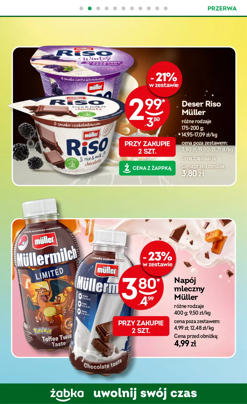 Gazetka promocyjna Żabka - gazetka-promocyjna-41-42-2026 - ważna 07.10 do 20.10.2026 - strona 57 - produkty: Deser, Müller, Napój, Napój mleczny, Ser