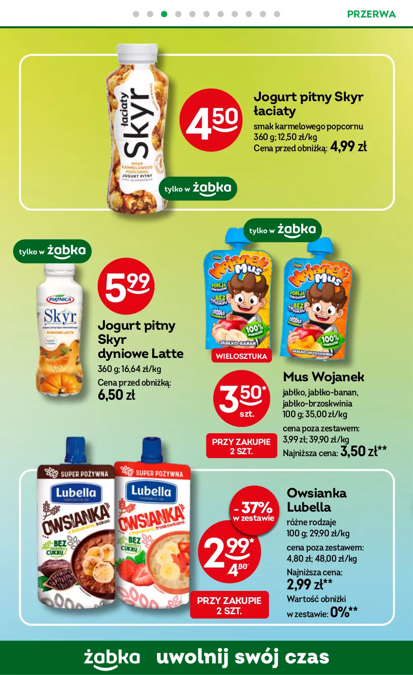 Gazetka promocyjna Żabka - gazetka-promocyjna-41-42-2026 - ważna 07.10 do 20.10.2026 - strona 58 - produkty: Bell, Bella, Jogurt, Jogurt pitny, Lubella, Mus, Owsianka, Popcorn