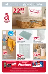 Gazetka promocyjna Auchan - Przytulnie i stylowo Hipermarkety - Gazetka - ważna od 24.03 do 24.03.2021 - strona 6 - produkty: Dywanik, Kosz, Tera, Zasłona, Ręcznik, Kubek, Dozownik, Zasłona prysznicowa, Dywan, Fa