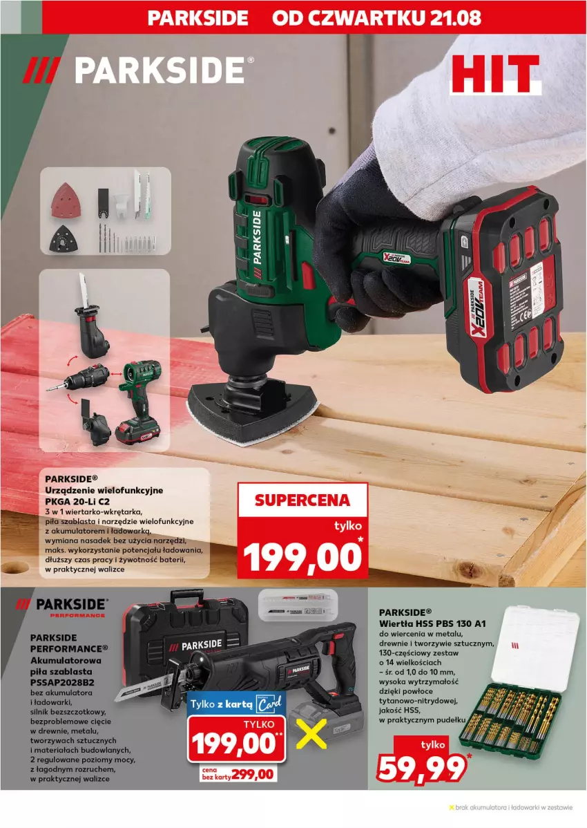 Gazetka promocyjna Kaufland - Kaufland - ważna 21.08 do 27.08.2025 - strona 4 - produkty: Akumulator, Parkside, Sok, Tarka, Tytan, Urządzenie wielofunkcyjne, Wkręt, Wkrętarka