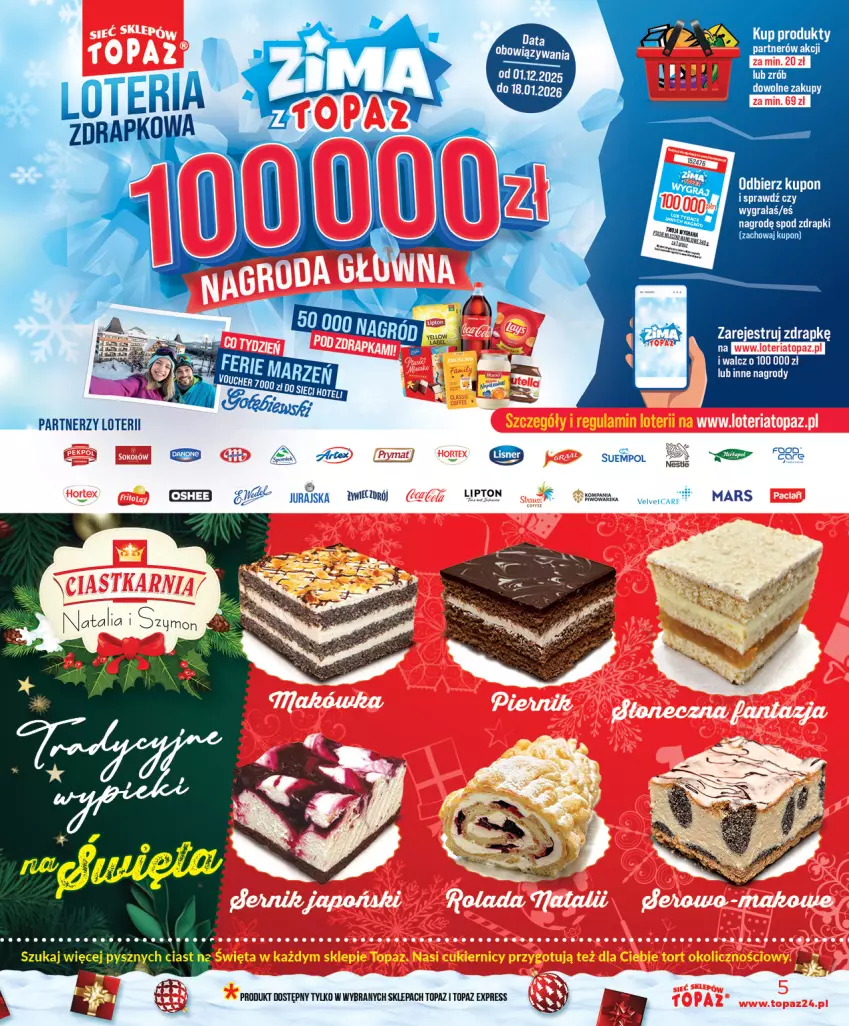 Gazetka promocyjna Topaz - Gazetka - ważna 11.12 do 17.12.2025 - strona 5 - produkty: Gra, Mars, Suempol, Top