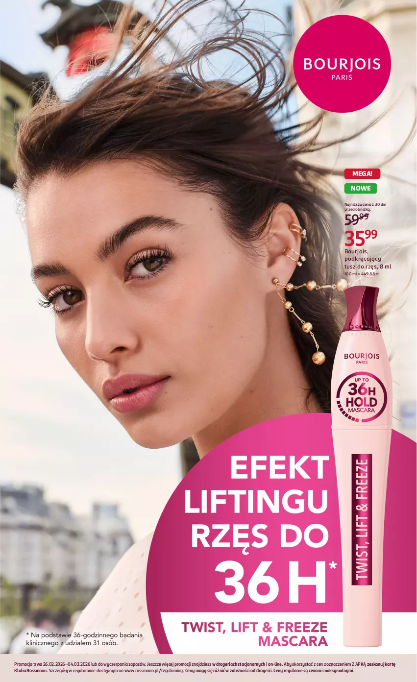 Gazetka promocyjna Rossmann - Gazetka promocyjna Rossmanna - ważna 26.02 do 04.03.2026 - strona 9 - produkty: Bourjois, Tusz