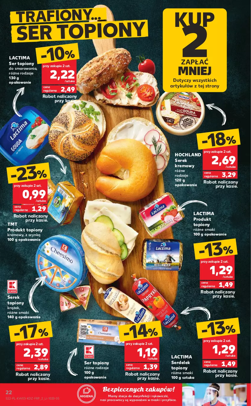 Gazetka promocyjna Kaufland - OFERTA TYGODNIA - ważna 21.01 do 27.01.2021 - strona 22 - produkty: BIC, Hochland, Piec, Ser, Ser topiony, Serek, Top